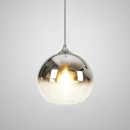 Glazen Hanglamp met Metallic Ombre Afwerking