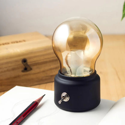 Retro Draagbare LED Tafellamp met USB Oplaad