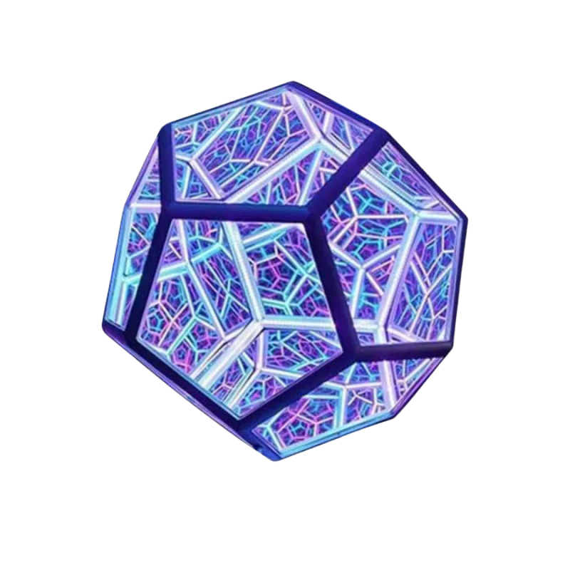 Creatieve Tafellamp–Oneindige Kleuren in Geometrisch Design
