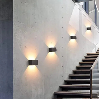 Moderne LED BuitenWandlamp Zwart IP65