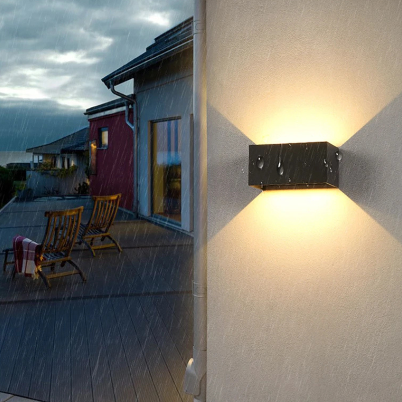 Moderne LED BuitenWandlamp Zwart IP65