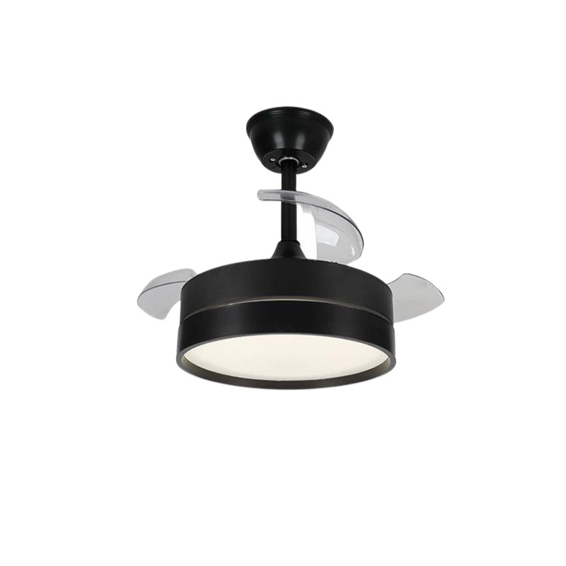 Dimmable 3 Doorzichtige Bladen Retractable Ceiling Fan