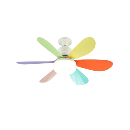 6 Bladen Flushmount LED Plafondventilator