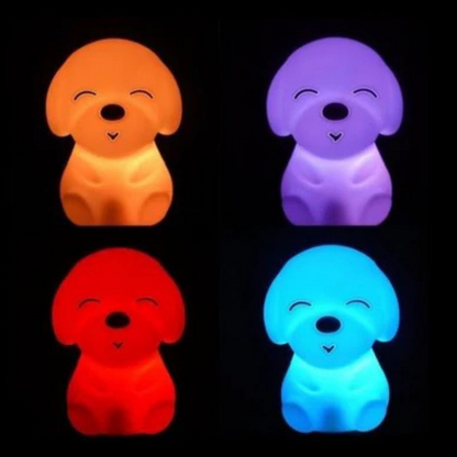 Kleurrijk & Oplaadbaar Zacht Hond LED Nachtlamp
