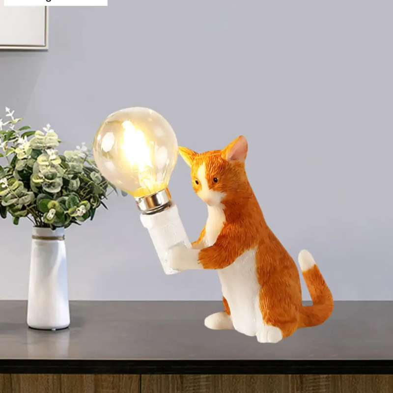 Decoratieve Kat TafelLamp–Speels en Sfeervol Licht