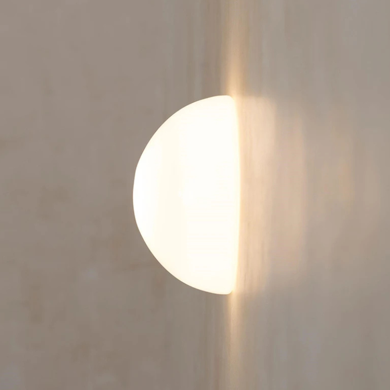 Minimalistisch Halfcirkelvormig LED Wandlamp
