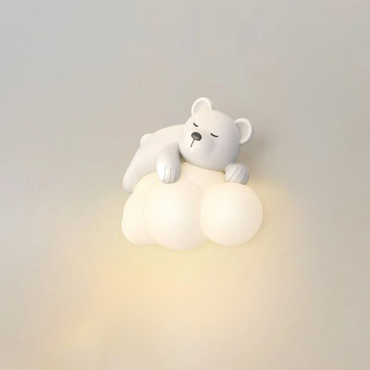 Nordic Chattige Beer & Konijn Desig LED Wandlamp