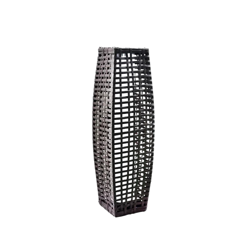 Imitatie Rotan Zonne-Energie Buiten Vloerlamp