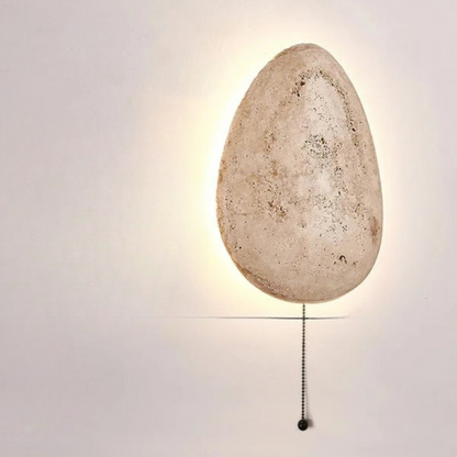 Noordse Beatrice Travertinsteen Wandlamp