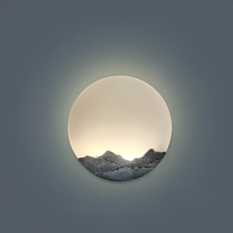 Moderne Maan Wandlamp met Natuurlijke Elegantielijnen
