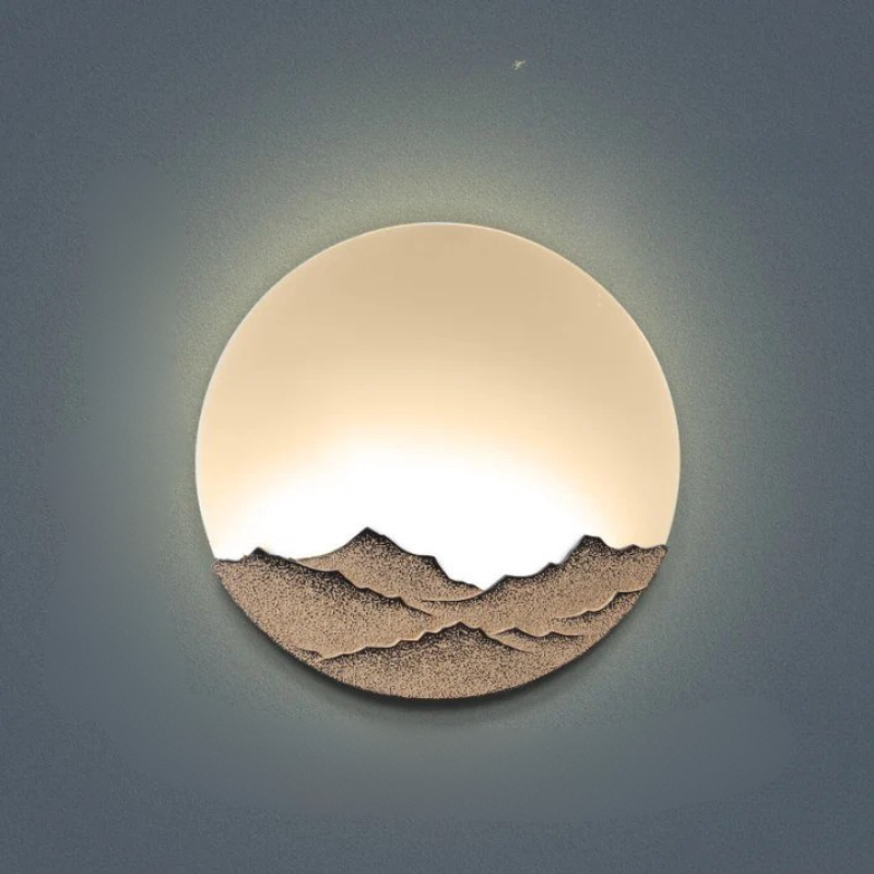 Moderne Maan Wandlamp met Natuurlijke Elegantielijnen