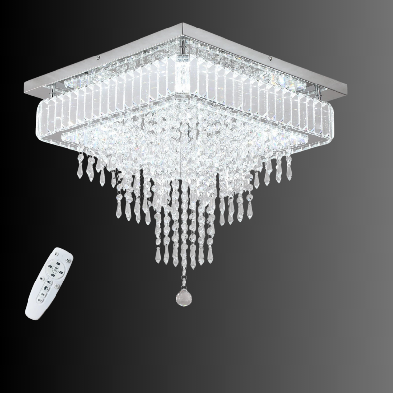 Luxe Kristallen Dimbare LED Plafondlamp