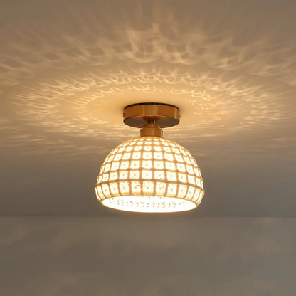 Nordic Keramische Plafondlamp met Warme Gloed