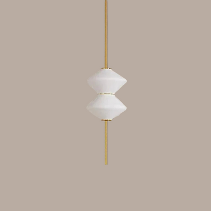 Art Deco Glazen Hanglamp met Zachte LED-verlichting