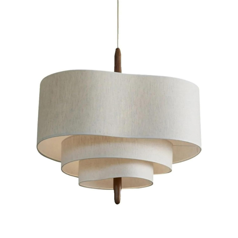 Elegante Stoffen Hanglamp met Warme Gloed