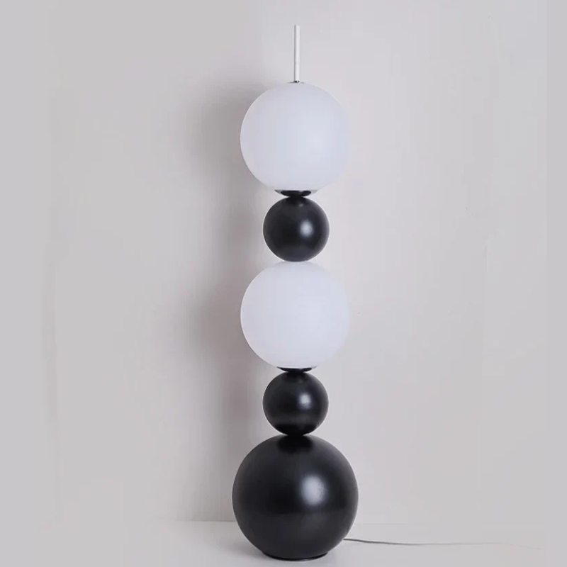 Bauhaus Stapelbal Authentieke Kalebas Vloerlamp