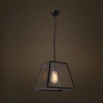 Retro Industriële Stijl Glazen Hanglamp