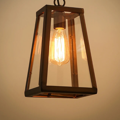 Retro Industriële Stijl Glazen Hanglamp