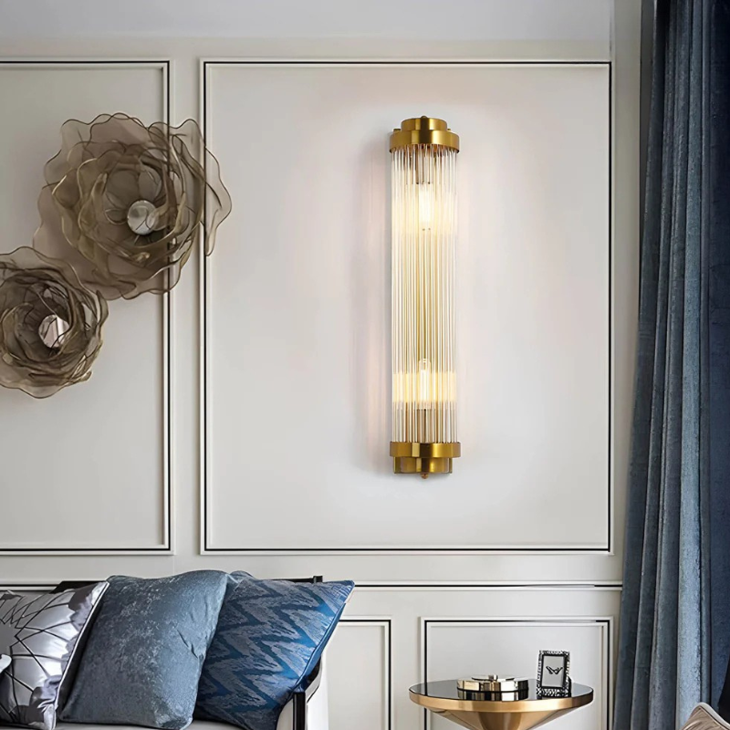 Moderne Gouden Gloed Kristallen Wandlamp
