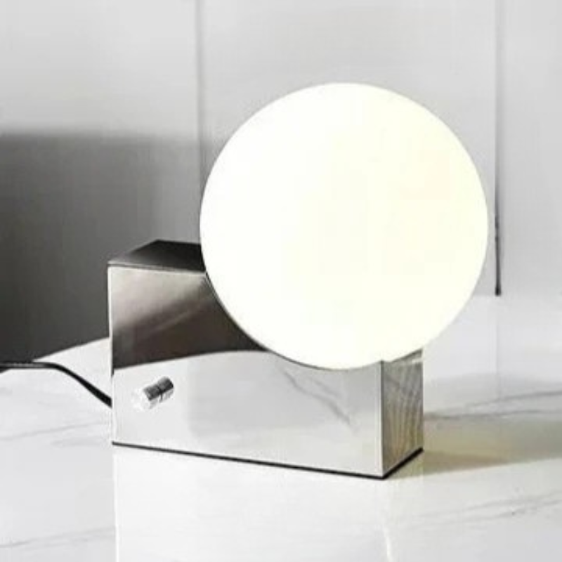 Modern Ontwerp Tafellamp met Matte Glazen Bol