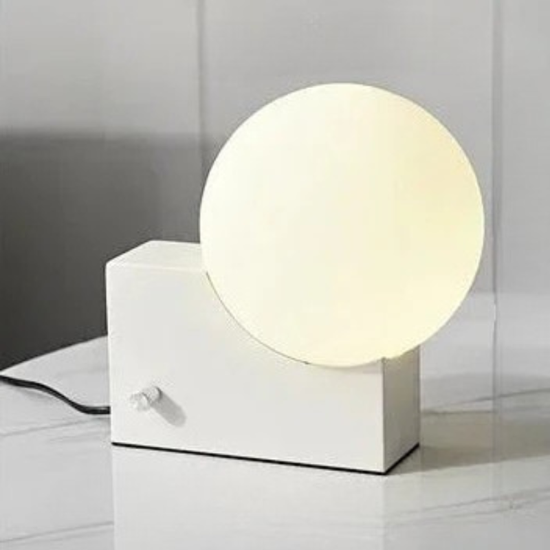 Modern Ontwerp Tafellamp met Matte Glazen Bol