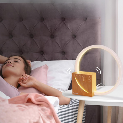 LED Tafellamp met Wekker en USB-Oplader