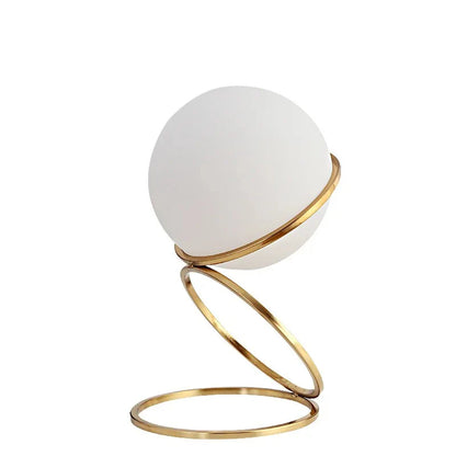 Moderne Glas Tafellamp  met Gouden Accenten