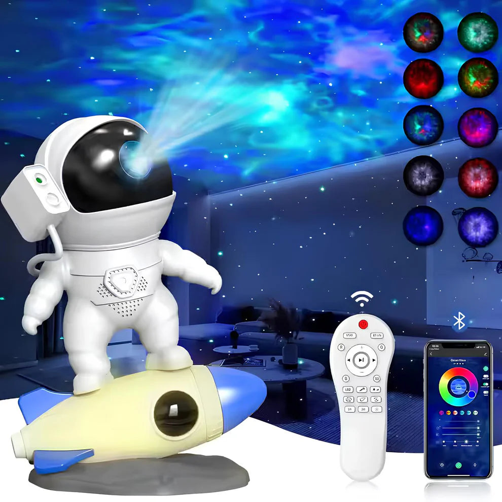 Astronaut Projectielamp Galaxy & Cosmic Audio Varianten