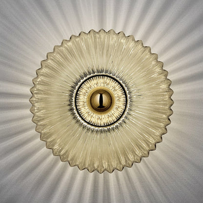 Lichtgevende Golf Glazen LED Wandlamp