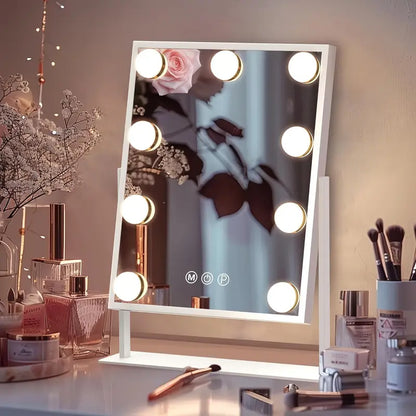 Moderne Hollywood Make-upspiegel met LED Verlichting en 360° Rotatie