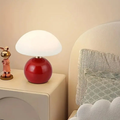 Paddenstoel LED Tafellamp – Moderne Sfeerverlichting met USB-aansluiting