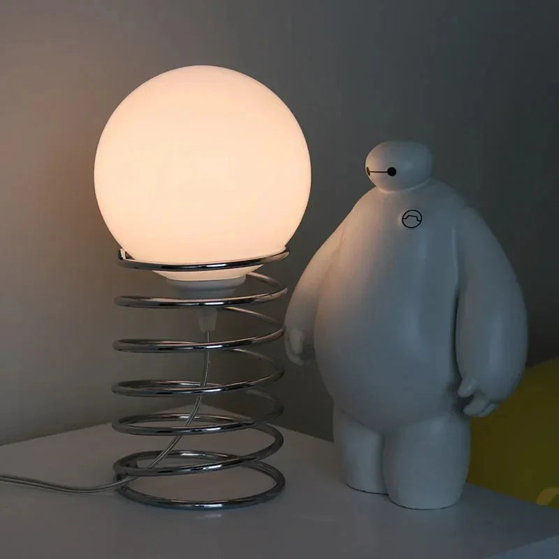 Elegantie Glas & Metaal Chippendale Tafellamp