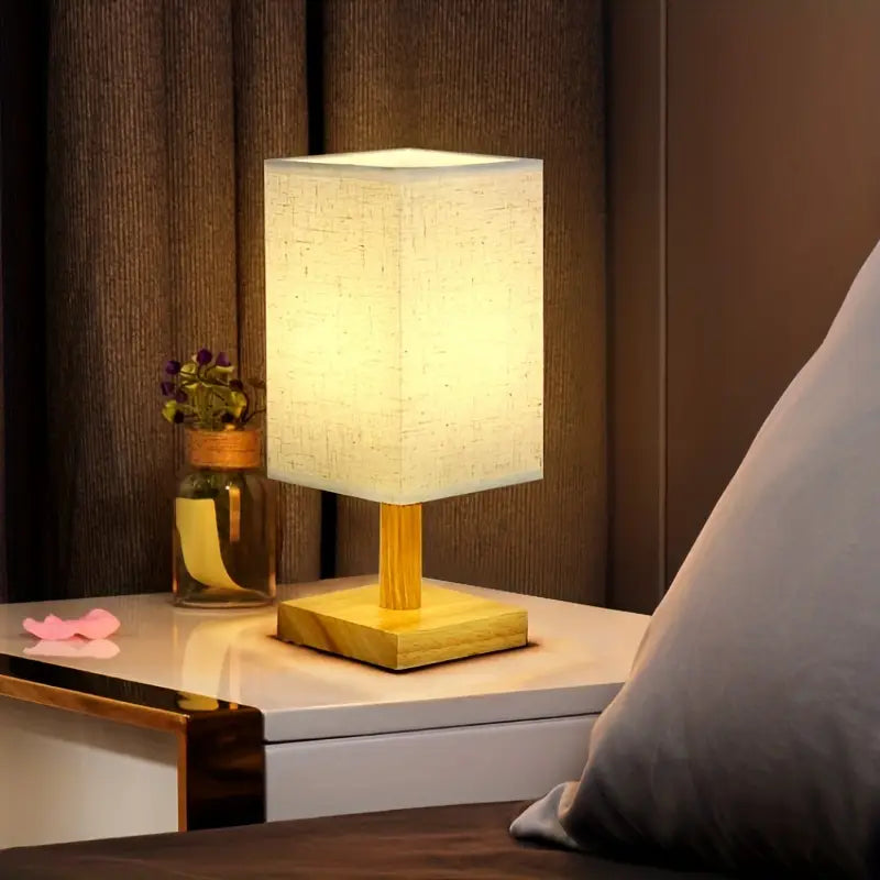 Retro Houten Bureaulamp - Creatieve en Minimalistische Tafellamp