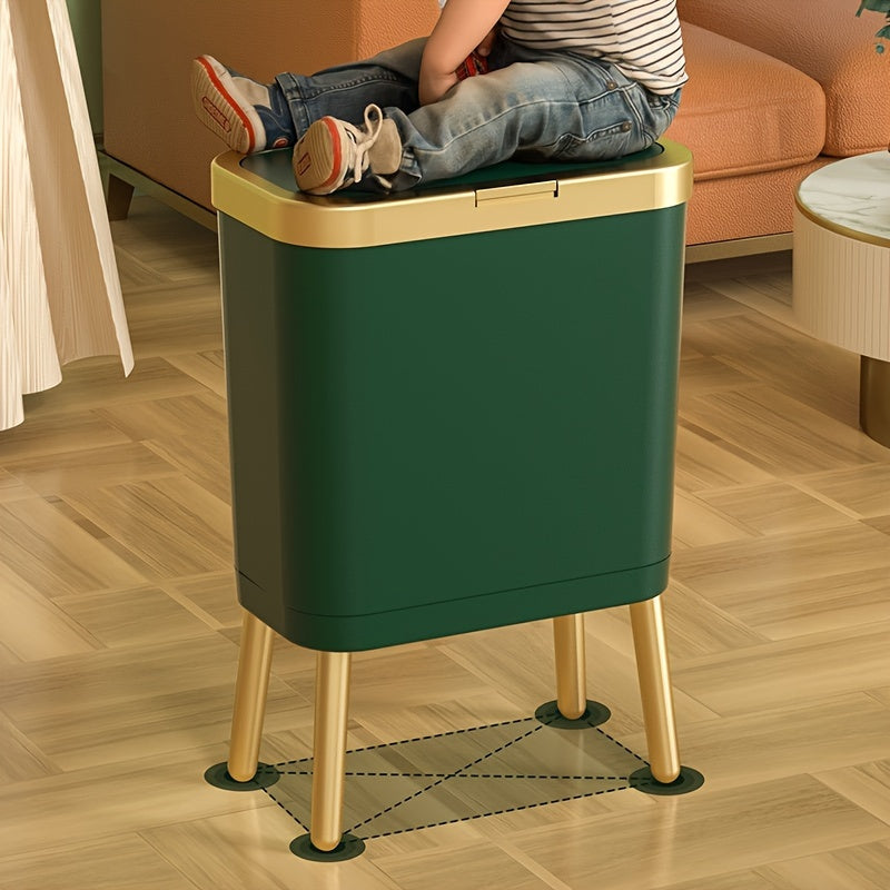15L geurafsluitende prullenbak op poten | Modern design voor thuis