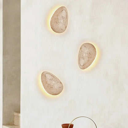 Noordse Beatrice Travertinsteen Wandlamp