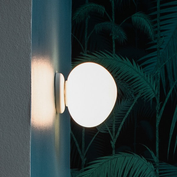 Abby Ovale Glazen Wandlamp met Zachte Gloed
