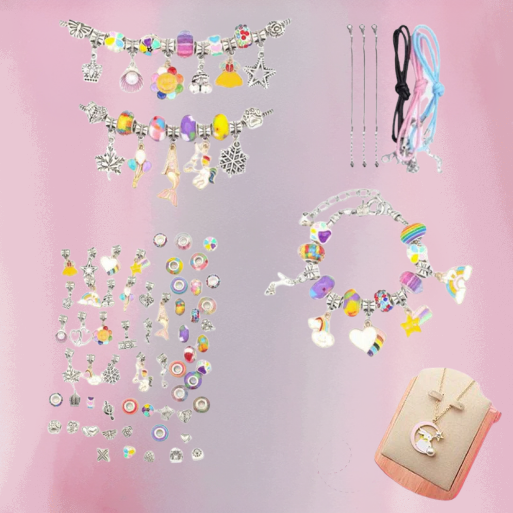 Knutselset Armbandjes Kinderen Creatieve Kralen Bedels