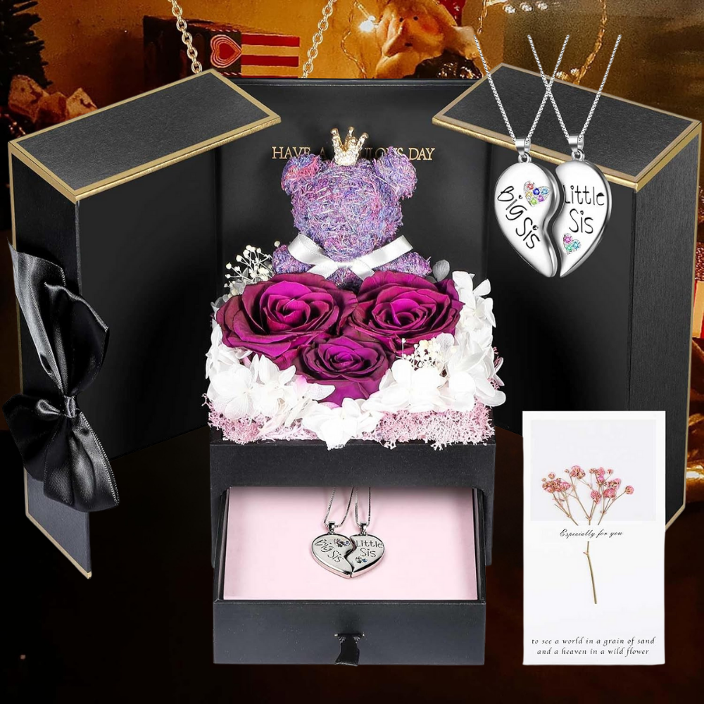 Cadeaubox Eeuwige Rozen Sieraden Geschenk Decoratief