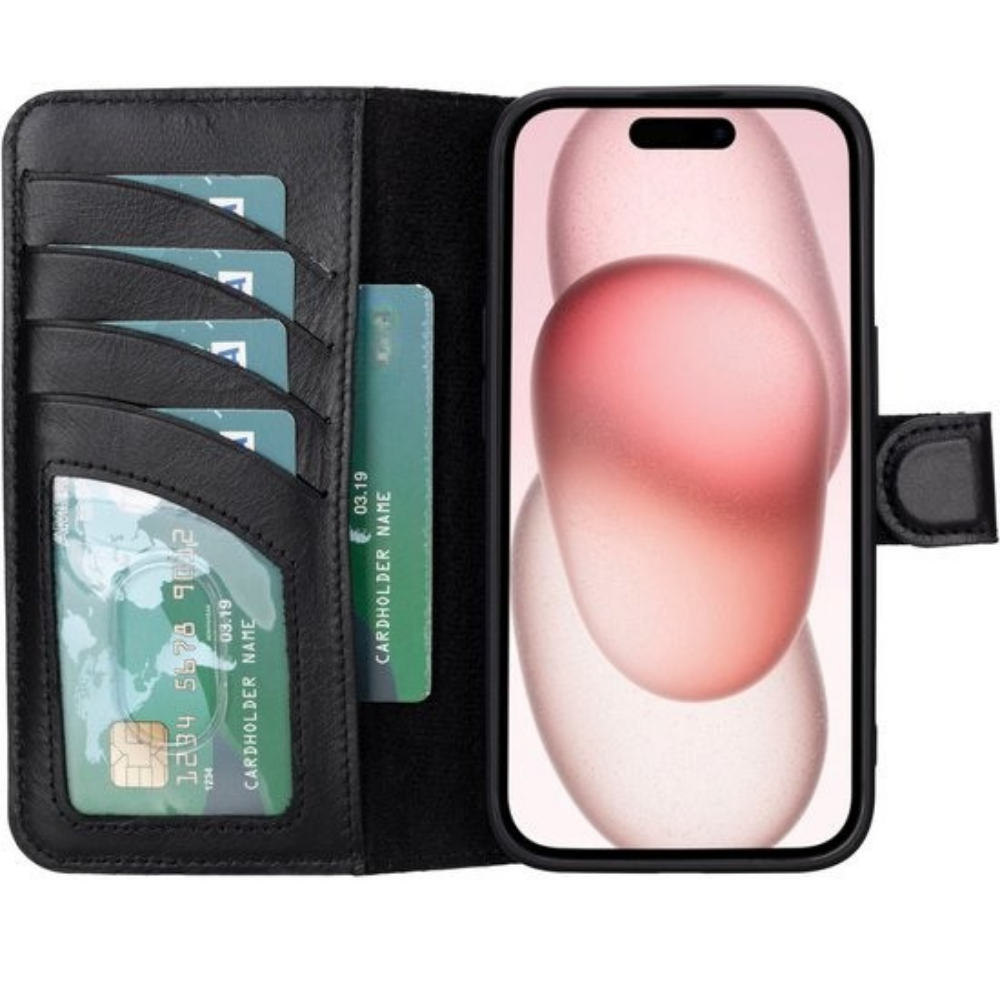 Telefoonhoesje Wallet Leer Pasjeshouder Kickstan