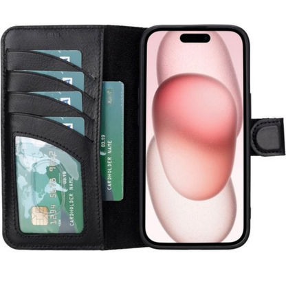 Telefoonhoesje Wallet Leer Pasjeshouder Kickstan