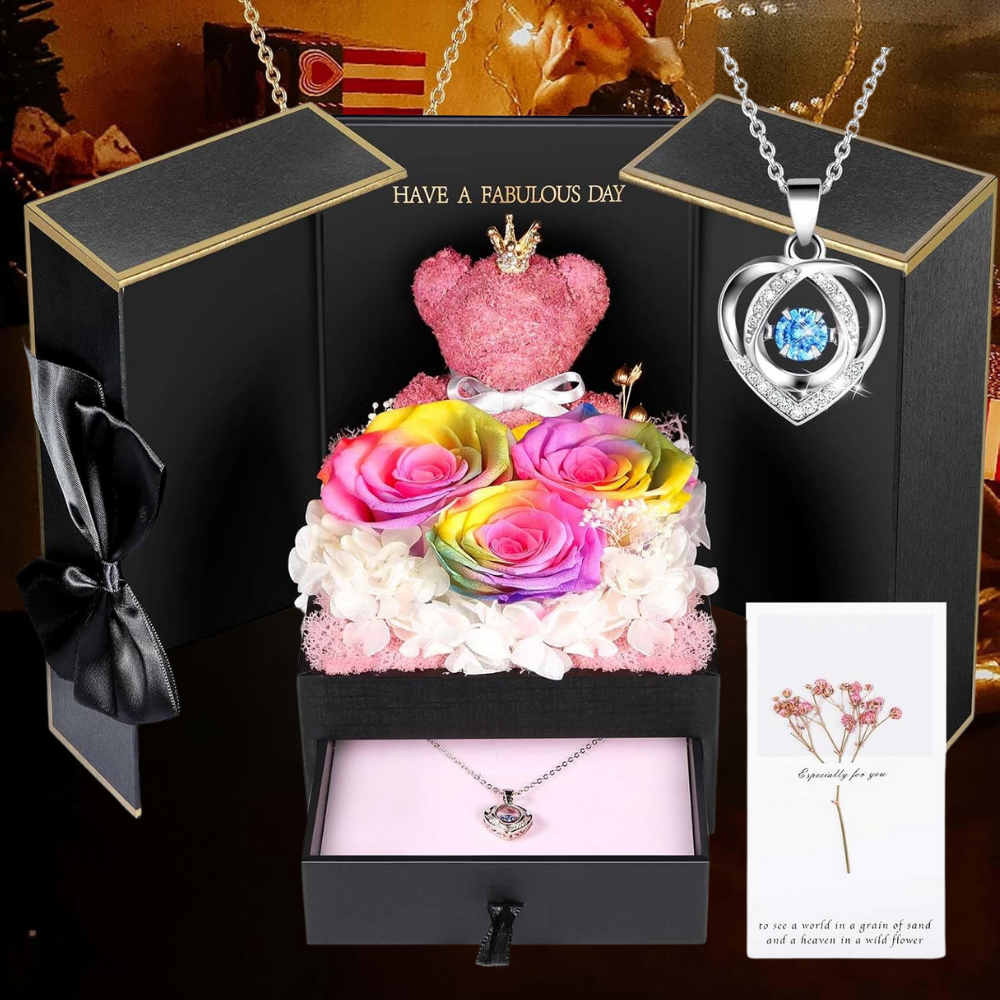 Cadeaubox Eeuwige Rozen Sieraden Geschenk Decoratief