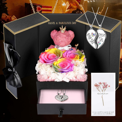 Cadeaubox Eeuwige Rozen Sieraden Geschenk Decoratief