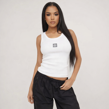 Tanktop Dames Minimalistisch Katoen Comfortabele Zomertop
