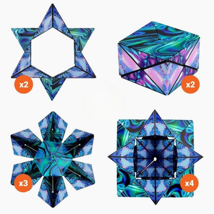 Puzzel Magnetische Vormveranderende Kunst Kubus