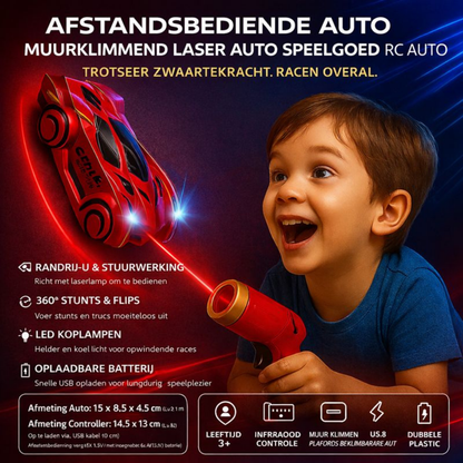 Speelgoed RC Auto Laser Besturing Muur Klimmen