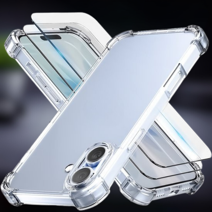 Telefoonhoesje Transparant Siliconen Shockproof Screenprotector