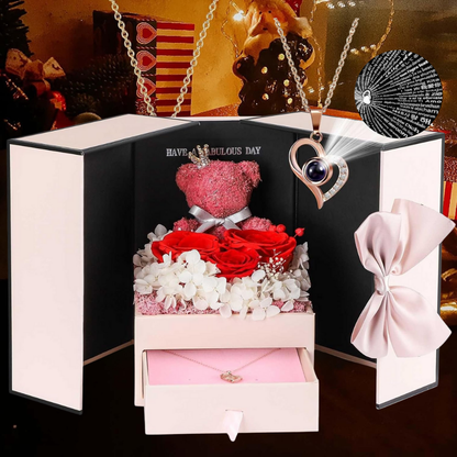 Cadeaubox Eeuwige Rozen Sieraden Geschenk Decoratief