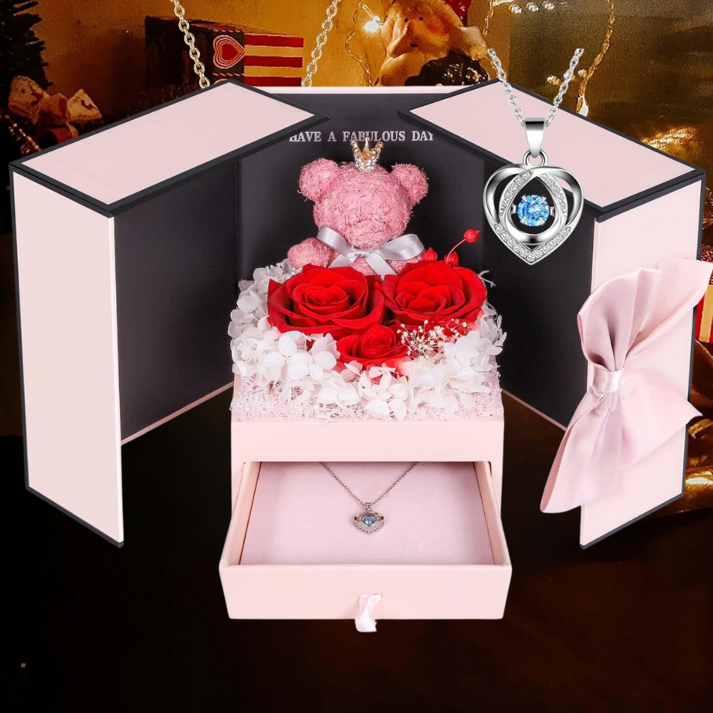 Cadeaubox Eeuwige Rozen Sieraden Geschenk Decoratief