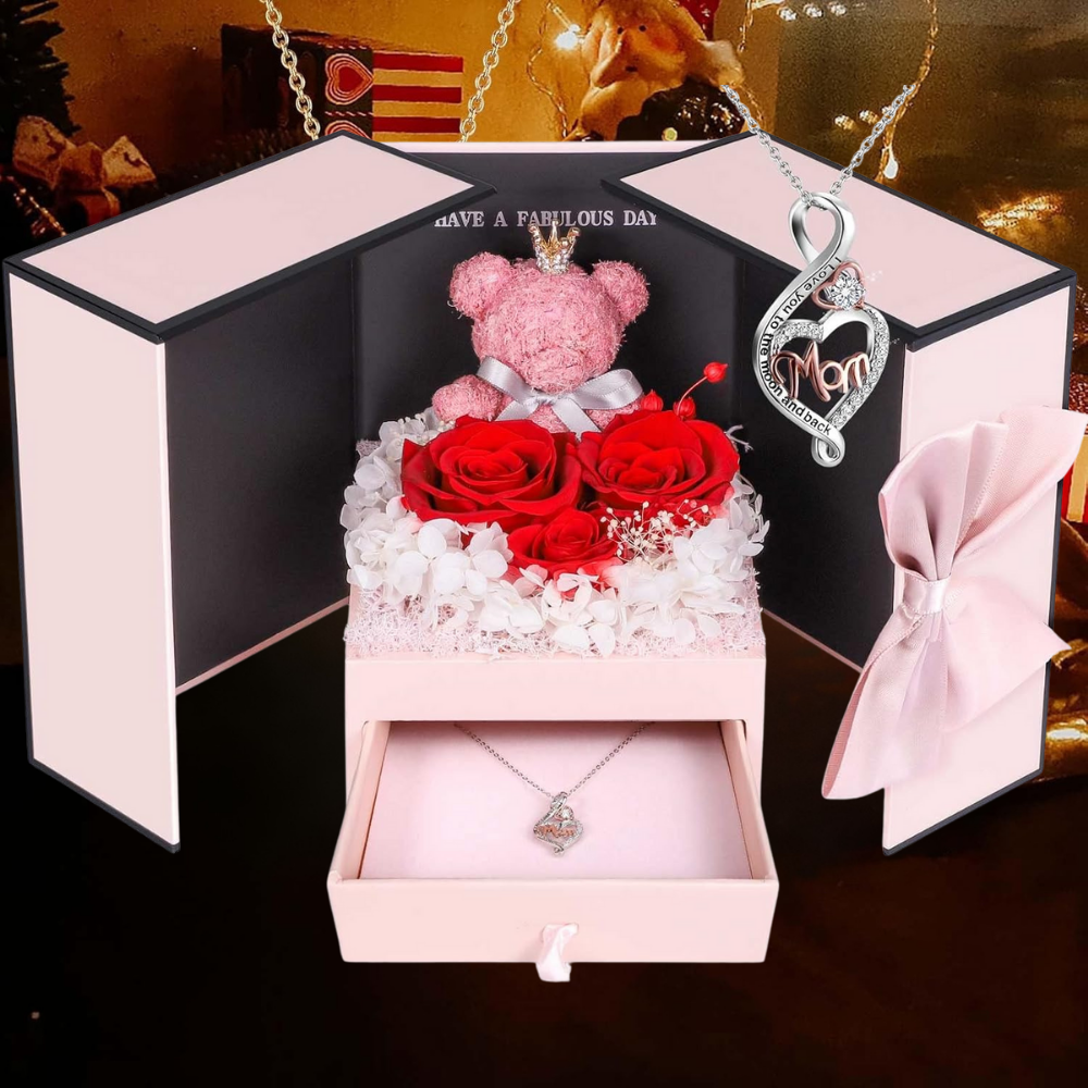 Cadeaubox Eeuwige Rozen Sieraden Geschenk Decoratief
