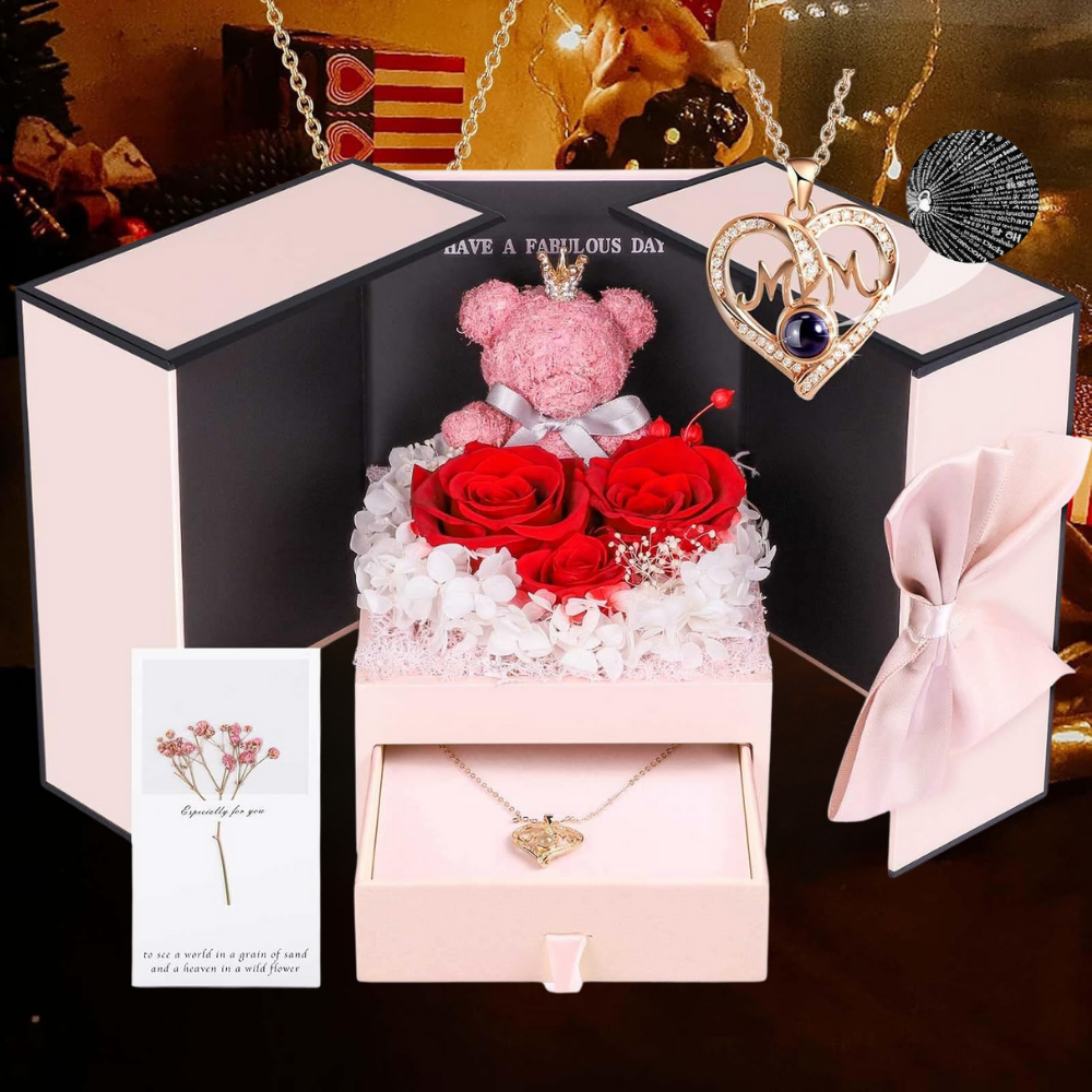 Cadeaubox Eeuwige Rozen Sieraden Geschenk Decoratief